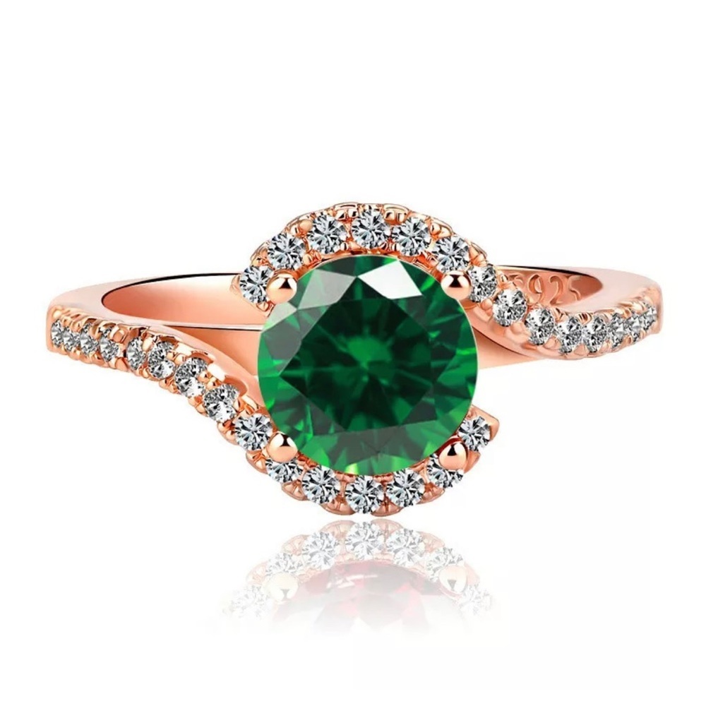 EMERALD WEDDING RING - Picture 5 of 5